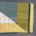 Balaramapuram Unakkupavu Handloom Tissue Saree – Gold & Teal Zari Stripe Body with Half Saree Pallu Design