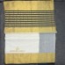 Balaramapuram Unakkupavu Handloom Tissue Saree – Gold & Black Zari Stripe Body with Half Saree Pallu Design
