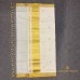 Balaramapuram Handloom Cotton Saree – All-Over Zari & Thread Motifs with Classic Golden Kasavu Border