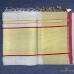 Balaramapuram Unakkupavu Handloom Tissue Saree – 10-Inch Kasavu Border with Red Piping Detail