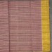 Balaramapuram Handloom Cotton Saree – Light Maroon All-Over Zari Stripe Body with Classic Kasavu Border
