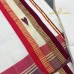 Balaramapuram Unakkupavu Single Set Mundu – Red & Dark Maroon Kara with Golden Kasavu & Patterned Neriyathu