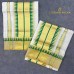 Balaramapuram Unakkupavu Single Set Mundu – Golden Kasavu with Green Thread Temple Motif Border